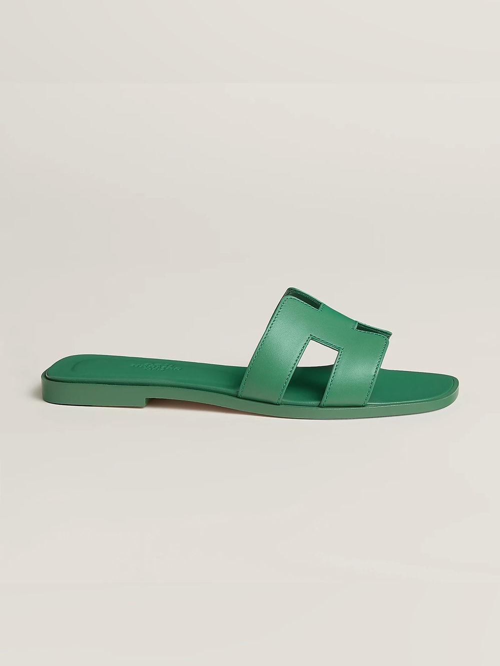 Hermes Oran Sandal Vert Jungle Size 39.5 - Picture 4 of 11